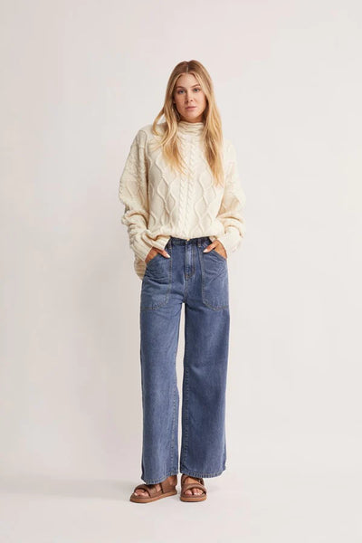 WATERLILY DENIM PANTS | MINISTRY OF STYLE