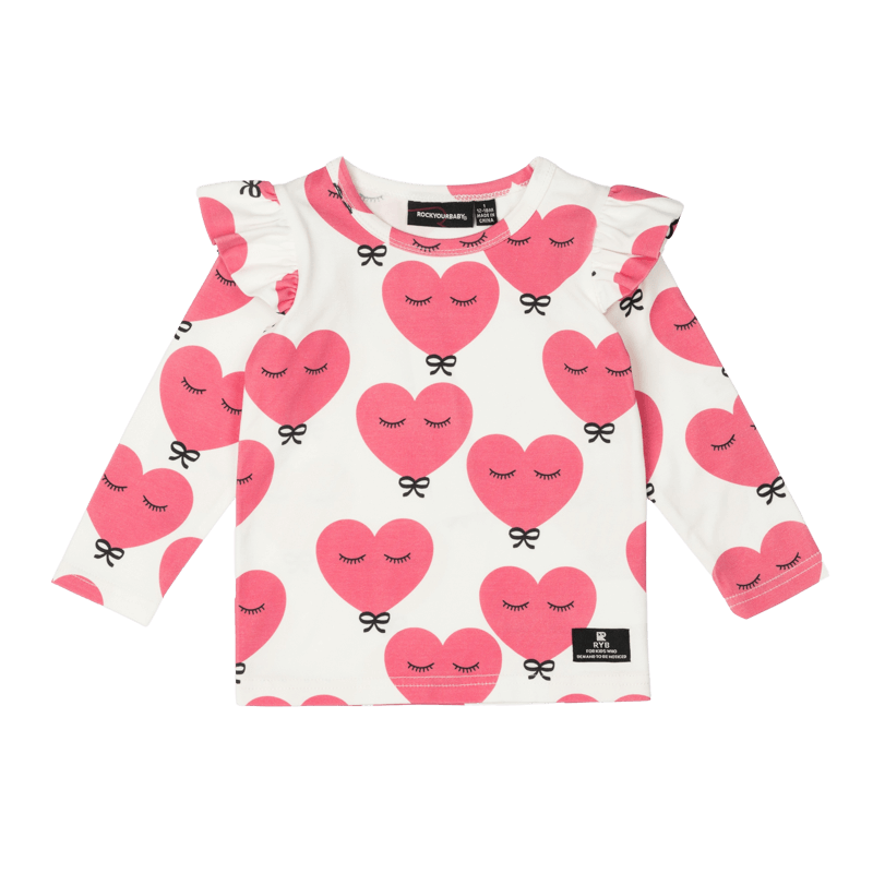 PINK HEART BABY T-SHIRT | ROCK YOUR BABY