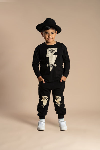 BOLT LONG SLEEVE BOXY FIT T-SHIRT | ROCK YOUR BABY