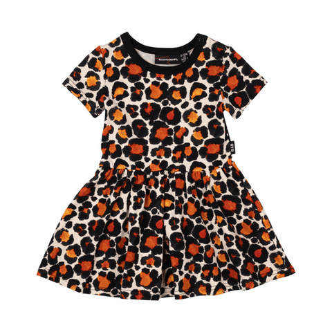 Rock Your Baby | Leopard Baby Waisted Dress